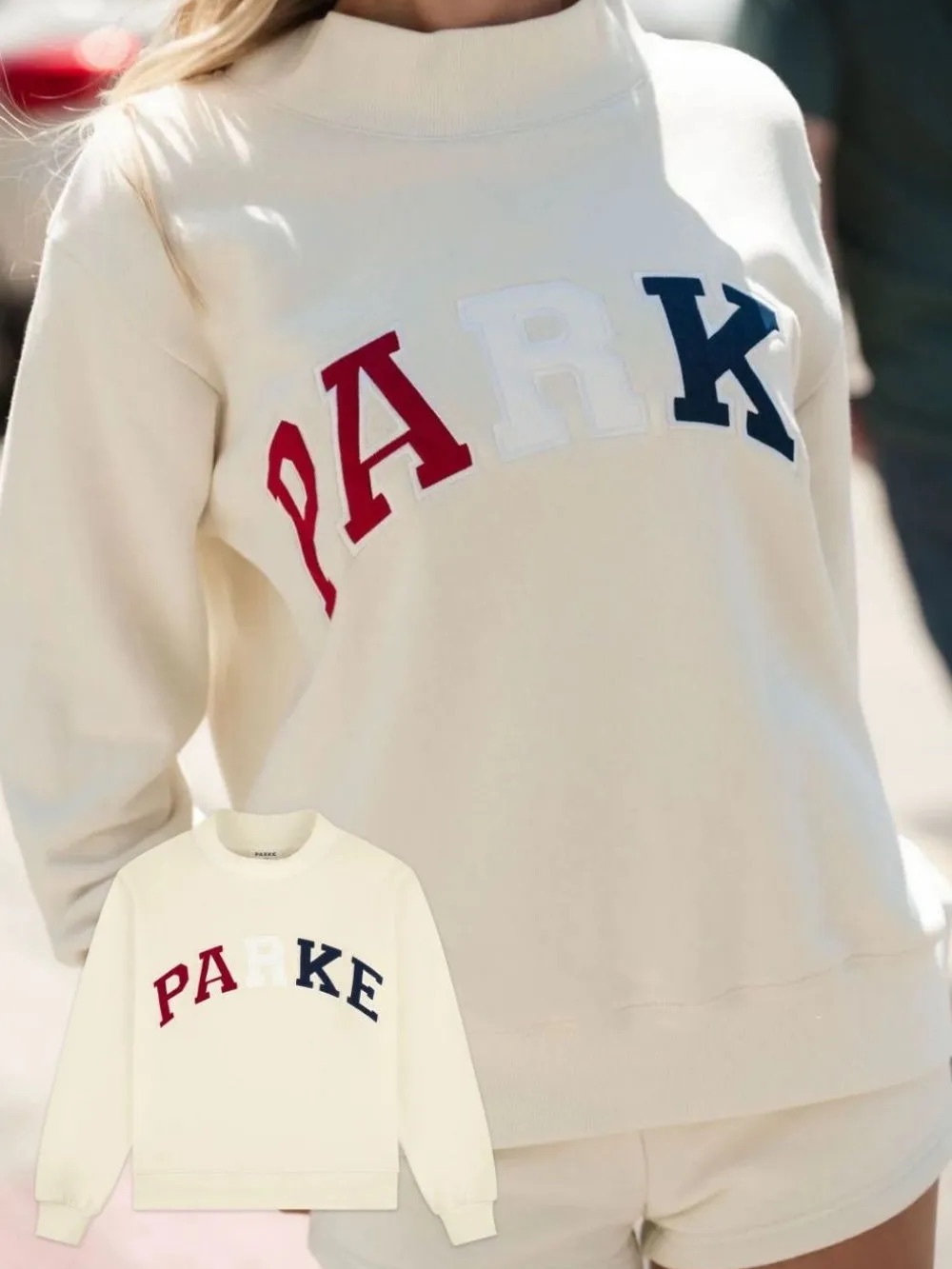 PARKE mock neck sweatshirt
